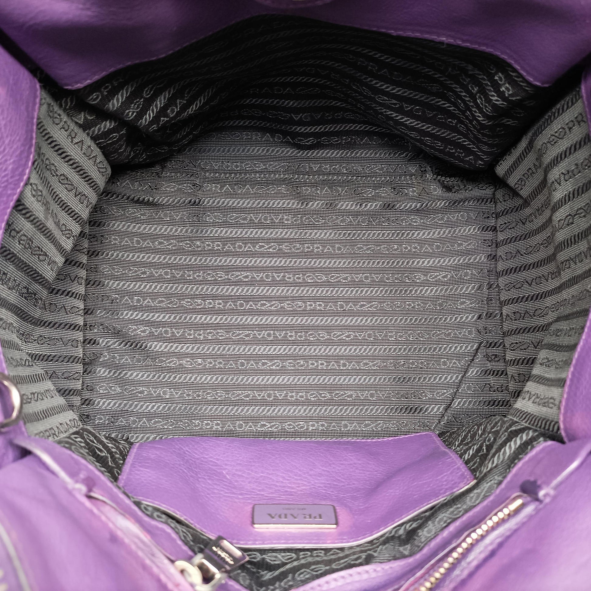 Twin Pocket Winged Tote Purple Leather BN2619 103ツイン ポケット ウィング トート パープル レザー BN2619 103