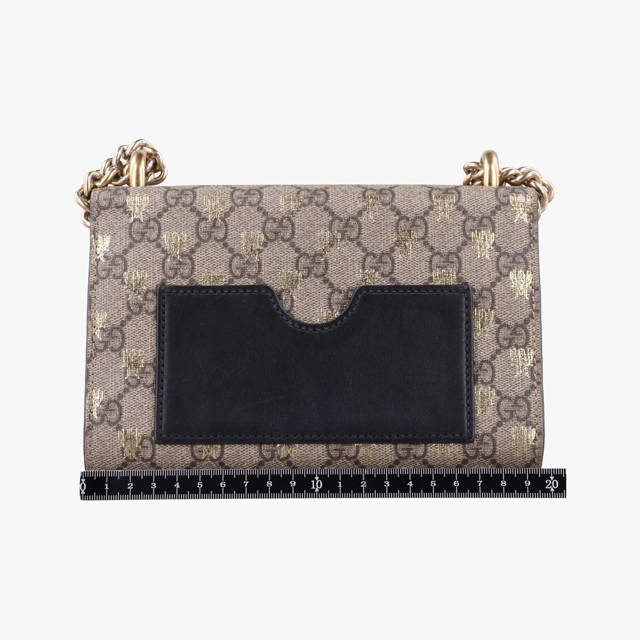 Padlock beige×black PVC coated canvas×Leather 409487 H031554642パドロック ベージュ×ブラック PVCコーティングキャンバス×レザー 409487 H031554642