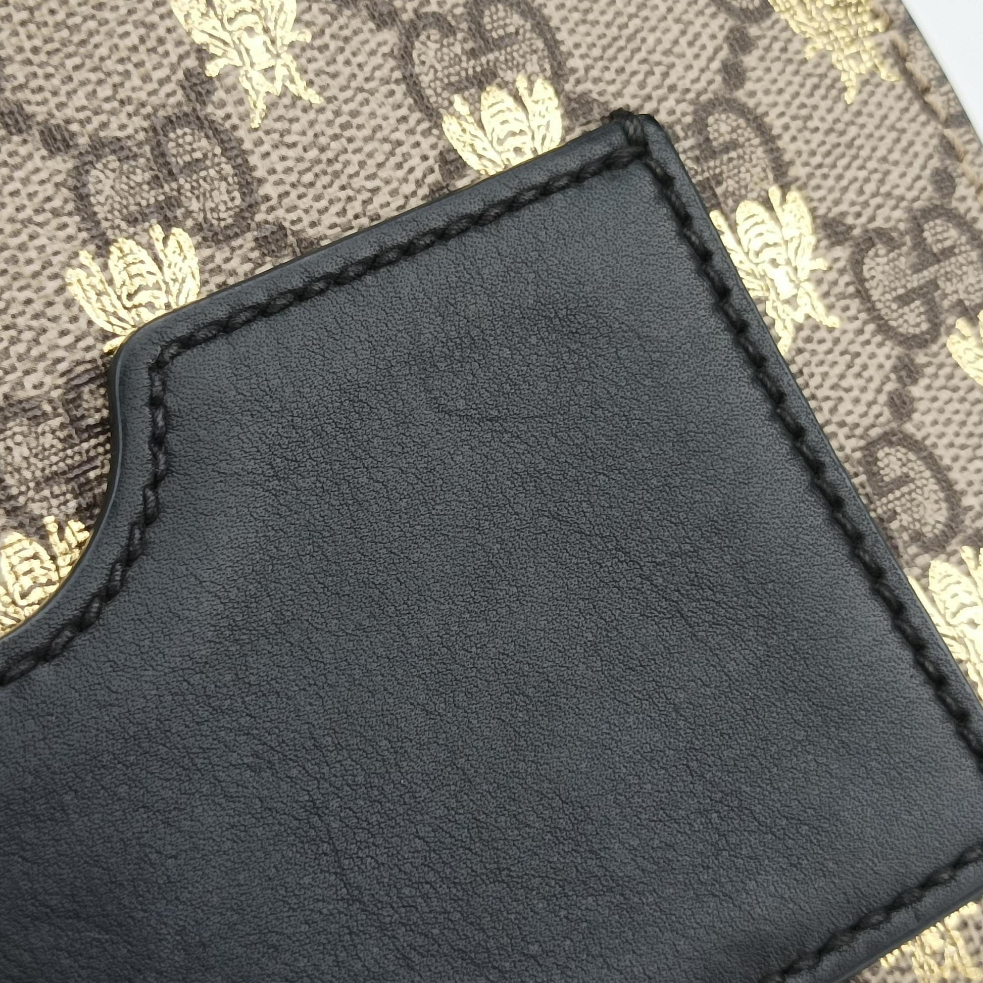 Padlock beige×black PVC coated canvas×Leather 409487 H031554642パドロック ベージュ×ブラック PVCコーティングキャンバス×レザー 409487 H031554642