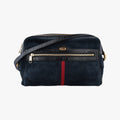 Ophidia Navy×black Suede×leather 517080 C024447651オフィディア ネイビー×ブラック スエード×レザー 517080 C024447651