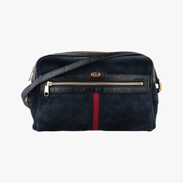 Ophidia Navy×black Suede×leather 517080 C024447651オフィディア ネイビー×ブラック スエード×レザー 517080 C024447651
