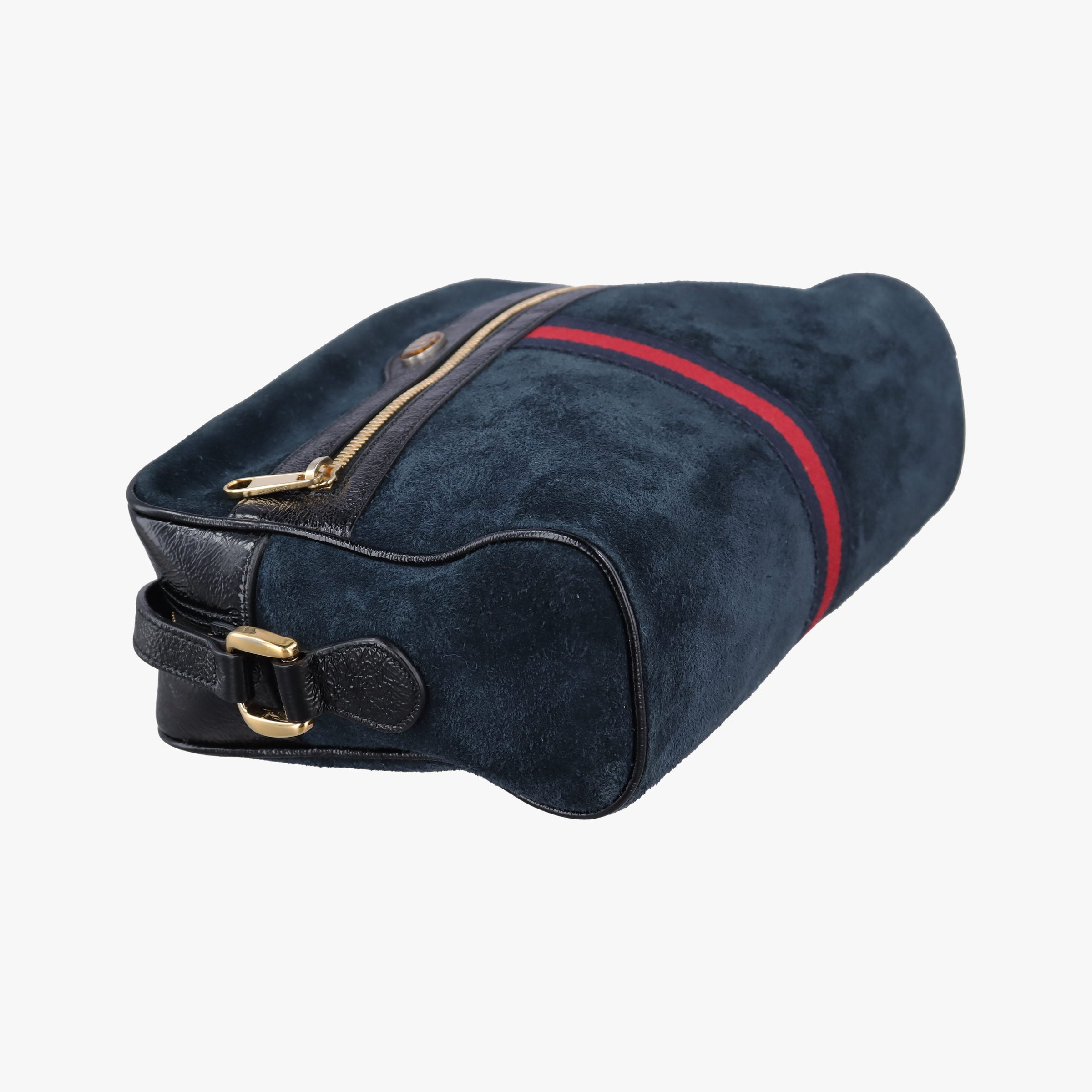 Ophidia Navy×black Suede×leather 517080 C024447651オフィディア ネイビー×ブラック スエード×レザー 517080 C024447651