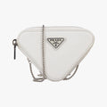 Triangle Chain Pouch White Leather 230-Aトライアングル チェーン ポーチ ホワイト レザー 230-A
