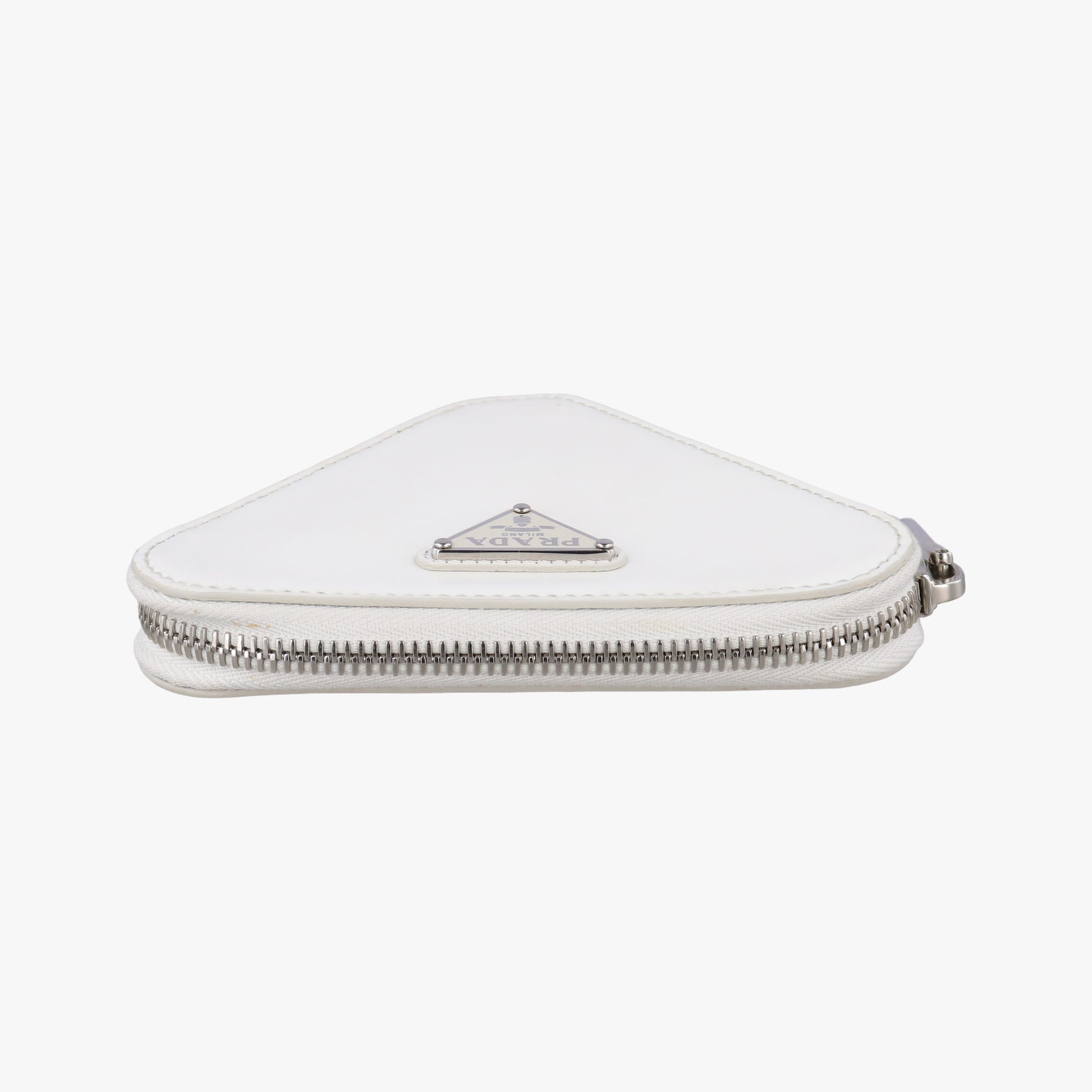 Triangle Chain Pouch White Leather 230-Aトライアングル チェーン ポーチ ホワイト レザー 230-A
