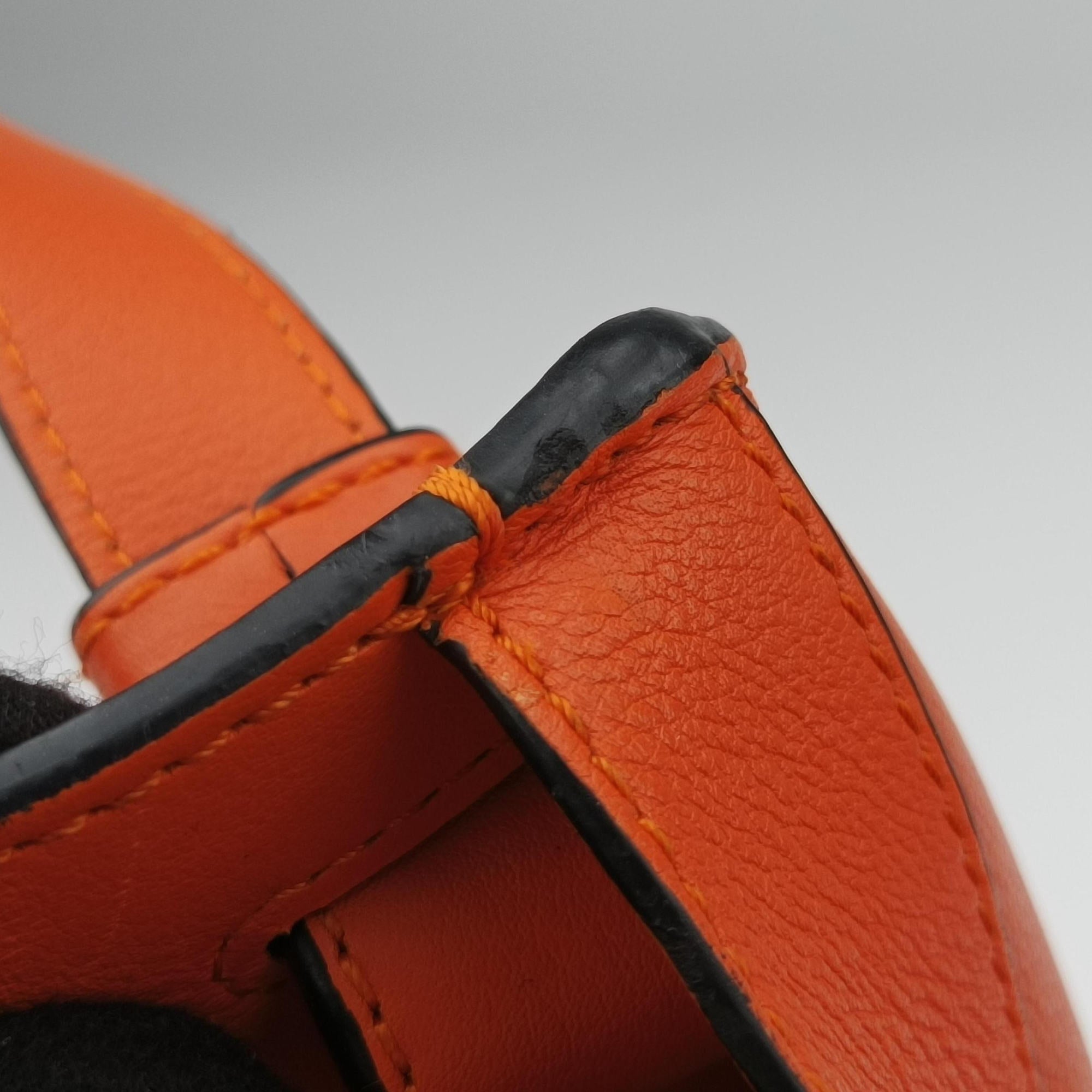 hammock Orange leather 061606ハンモック オレンジ レザー 061606