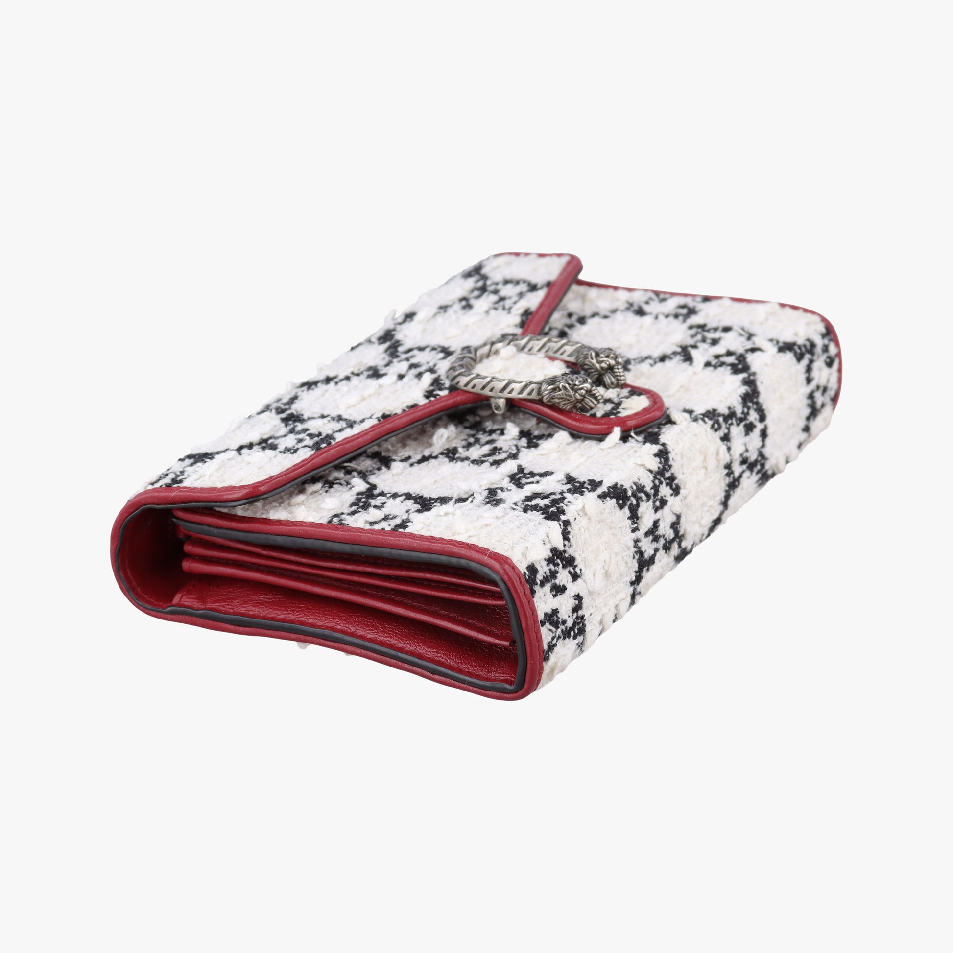 Dionysus Ivory × Red × Black Tweed×Leather 401231 ディオニュソス アイボリー × レッド × ブラック ツイード×レザー 401231 