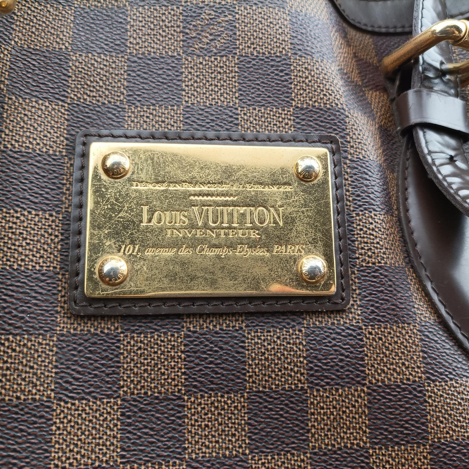 HAMPSTEAD MM EBENE Damier Canvas N51204 Lot number unknownハムプステッドMM エベヌ ダミエキャンバス N51204 製番不明