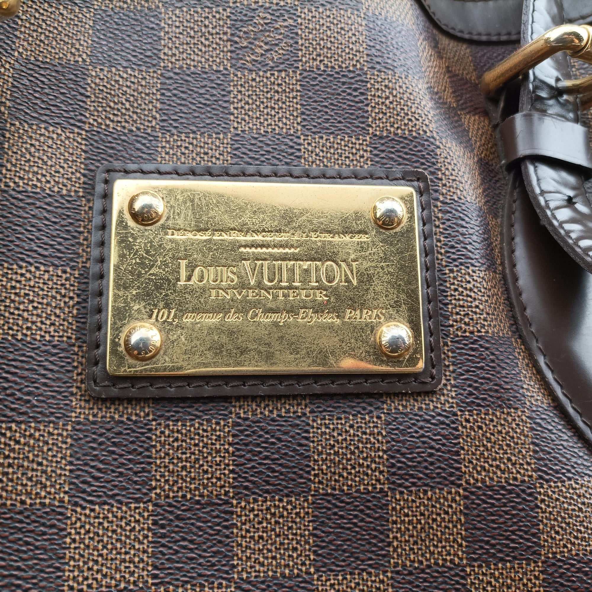 HAMPSTEAD MM EBENE Damier Canvas N51204 Lot number unknownハムプステッドMM エベヌ ダミエキャンバス N51204 製番不明