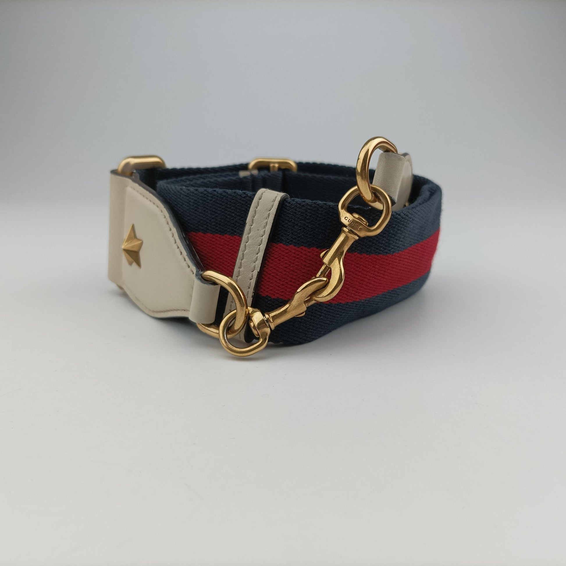 Dionysus bamboo White×navy×red Leather 448075 F021308165ディオニュソス バンブー ホワイト×ネイビー×レッド レザー 448075 F021308165
