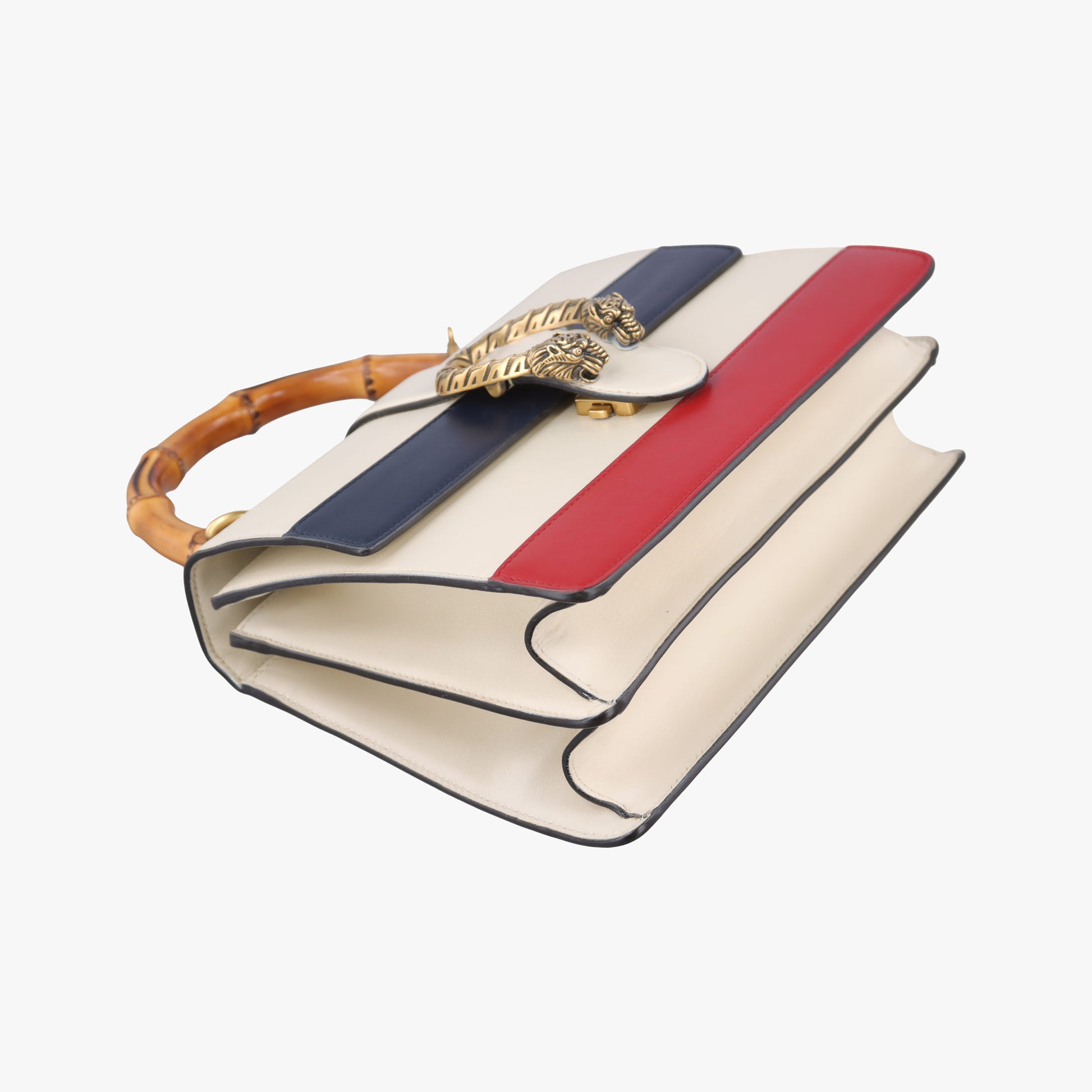 Dionysus bamboo White×navy×red Leather 448075 F021308165ディオニュソス バンブー ホワイト×ネイビー×レッド レザー 448075 F021308165