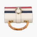 Dionysus bamboo White×navy×red Leather 448075 F021308165ディオニュソス バンブー ホワイト×ネイビー×レッド レザー 448075 F021308165