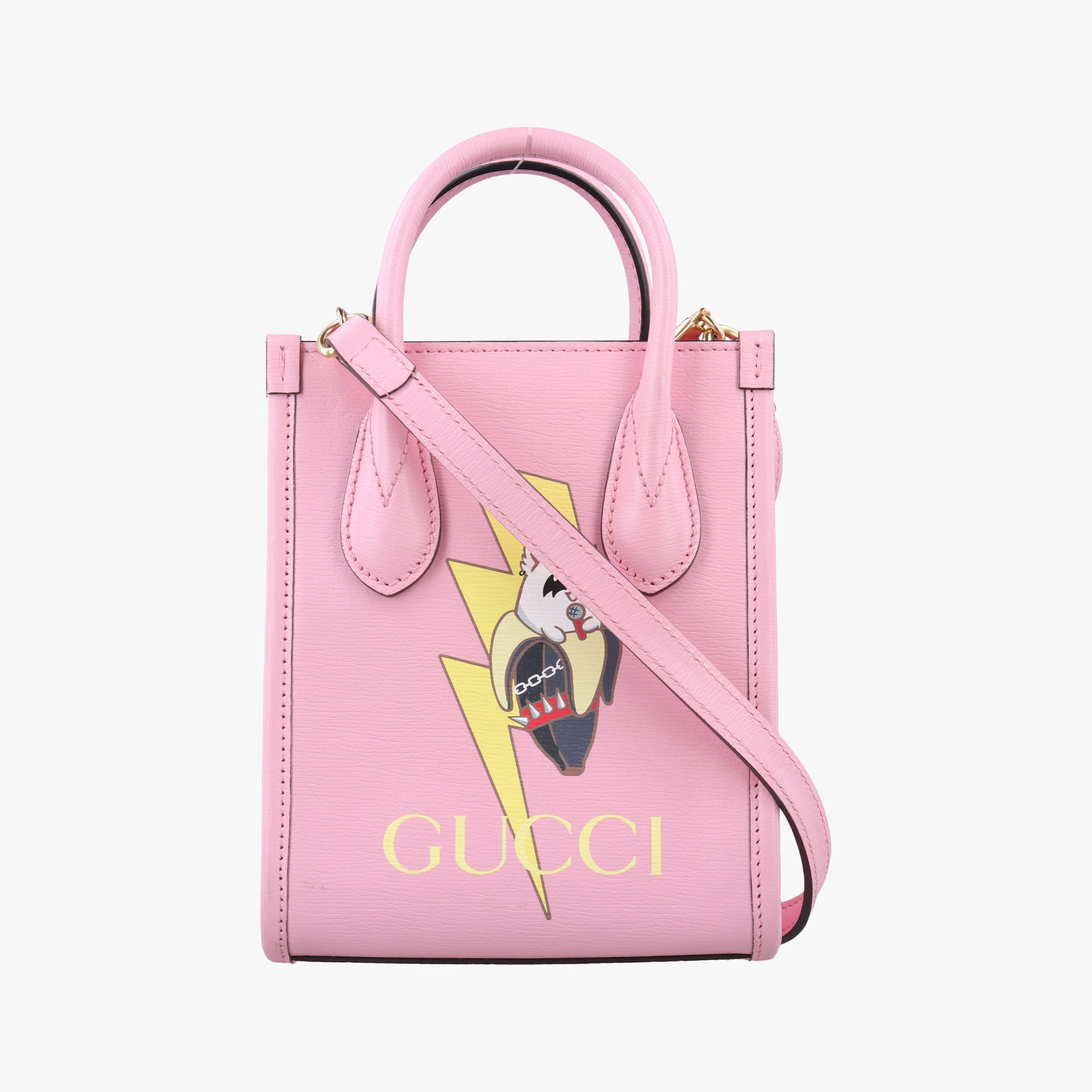Bananya Mini Pink Leather 671623 F038425373バナニャ ミニ ピンク レザー 671623 F038425373