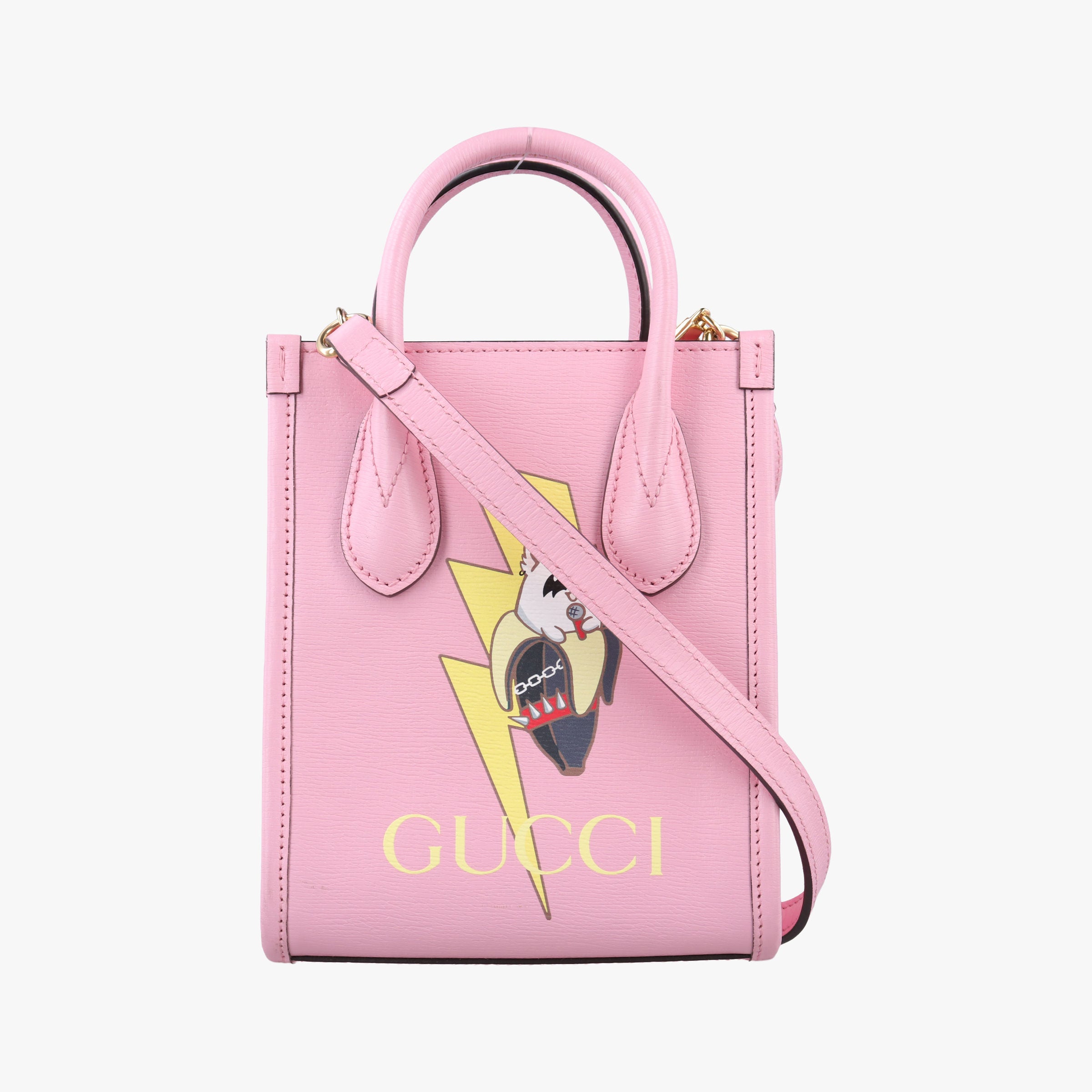 Bananya Mini Pink Leather 671623 F038425373バナニャ ミニ ピンク レザー 671623 F038425373