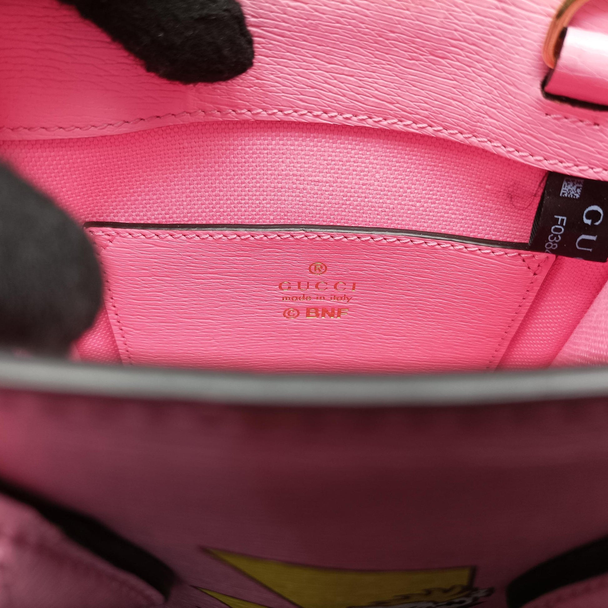 Bananya Mini Pink Leather 671623 F038425373バナニャ ミニ ピンク レザー 671623 F038425373