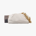 THE Chain Pouch White lambskin B08930648Vザ チェーン ポーチ ホワイト ラムスキン B08930648V