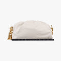 THE Chain Pouch White lambskin B08930648Vザ チェーン ポーチ ホワイト ラムスキン B08930648V