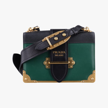 Cahier Green×black Leather 1BD045 25カイエ グリーン×ブラック レザー 1BD045 25