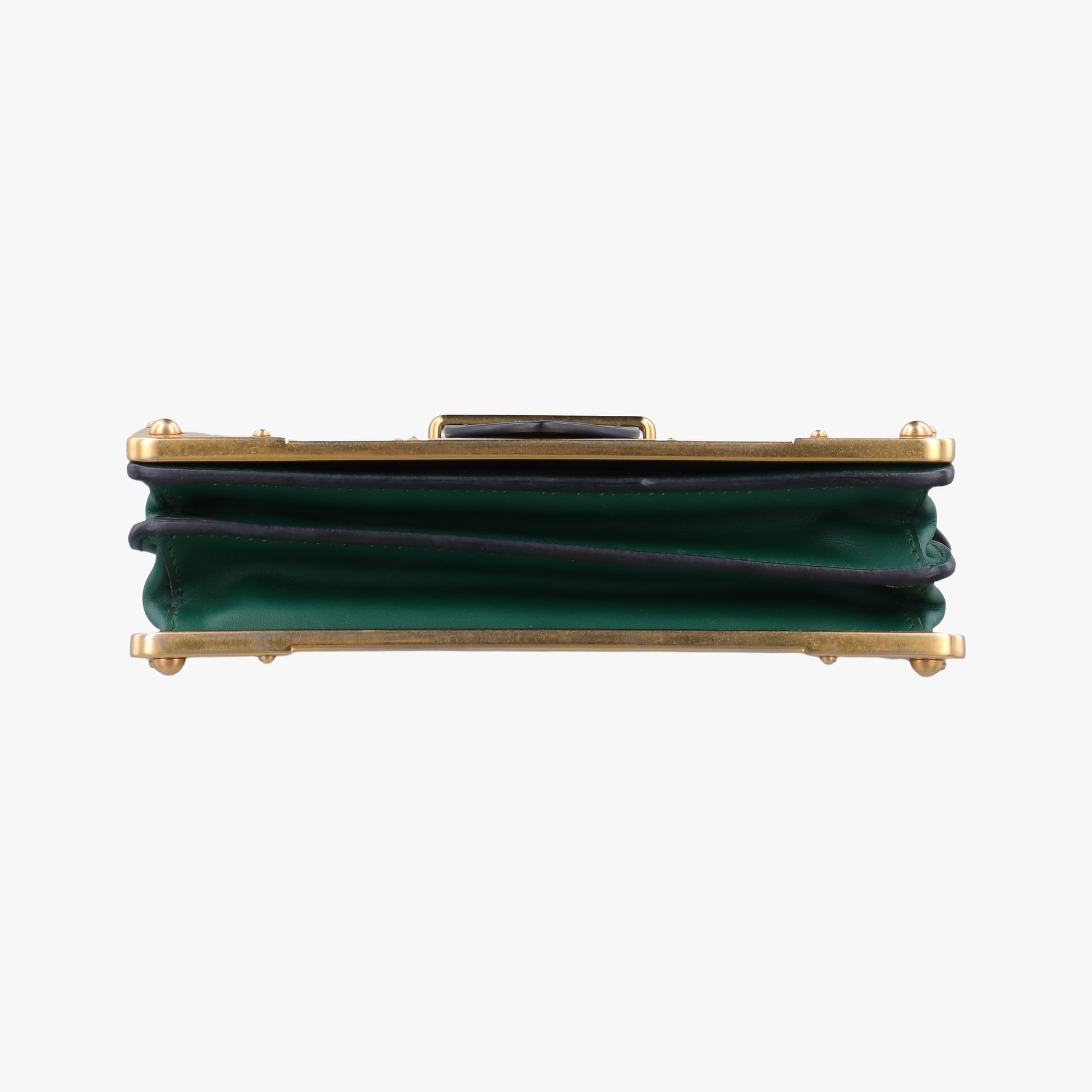 Cahier Green×black Leather 1BD045 25カイエ グリーン×ブラック レザー 1BD045 25