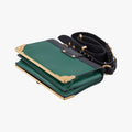 Cahier Green×black Leather 1BD045 25カイエ グリーン×ブラック レザー 1BD045 25