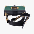 Cahier Green×black Leather 1BD045 25カイエ グリーン×ブラック レザー 1BD045 25