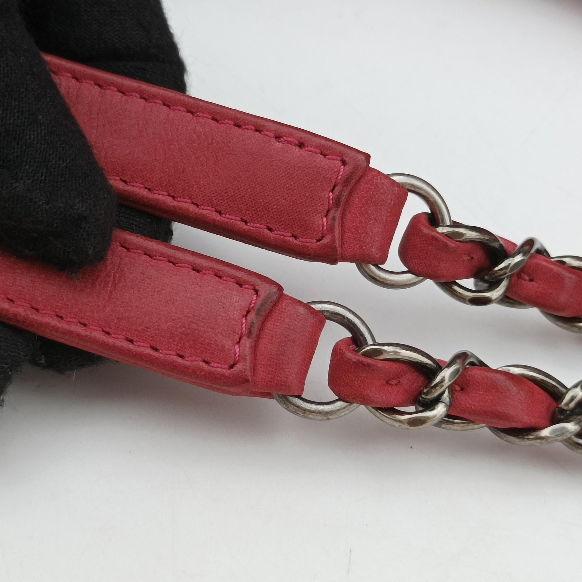 Matelasse cocomark Mademoiselle Red Iridescent Calfskin A67389 17099136マトラッセ ココマーク マドモアゼル レッド レザー A67389 17099136