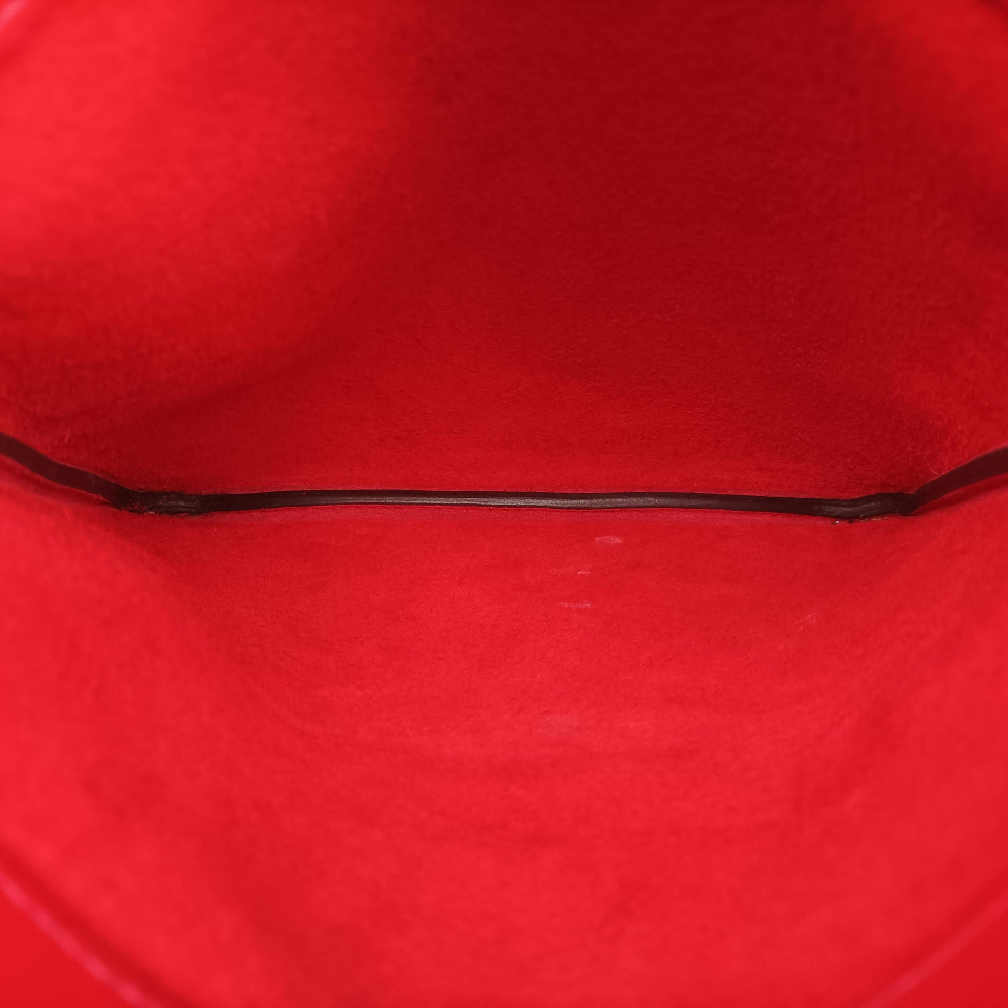 Sac Aline mini Red lambskin D AM 003 UHサック アリーヌ ミニ レッド ラムスキン D AM 003 UH