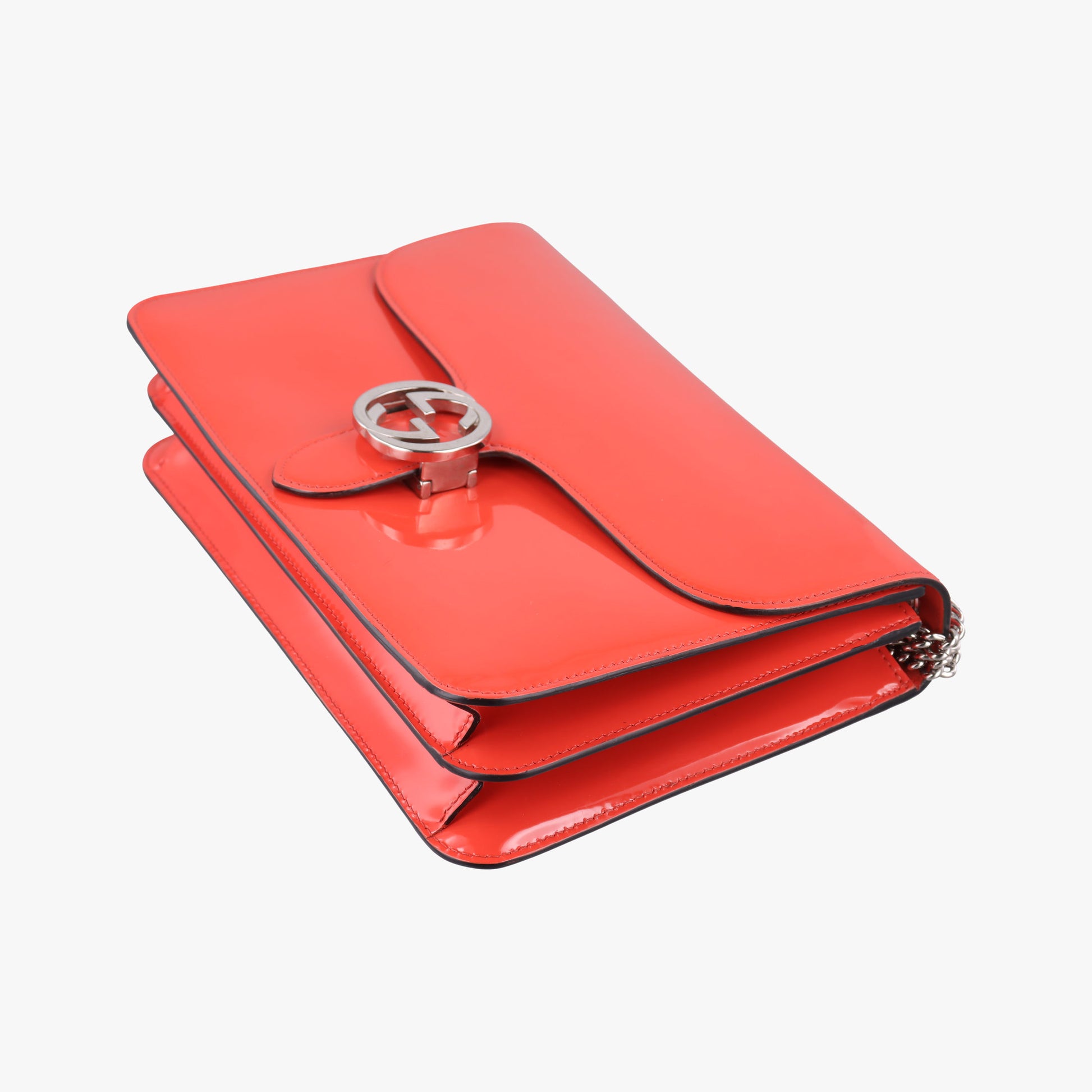 Interlocking G Orange Patent 387606 C018788259インターロッキングG オレンジ パテント 387606 C018788259