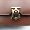 TB structured Brown Leather ITALBSRL239CALTBロゴ ブラウン レザー ITALBSRL239CAL