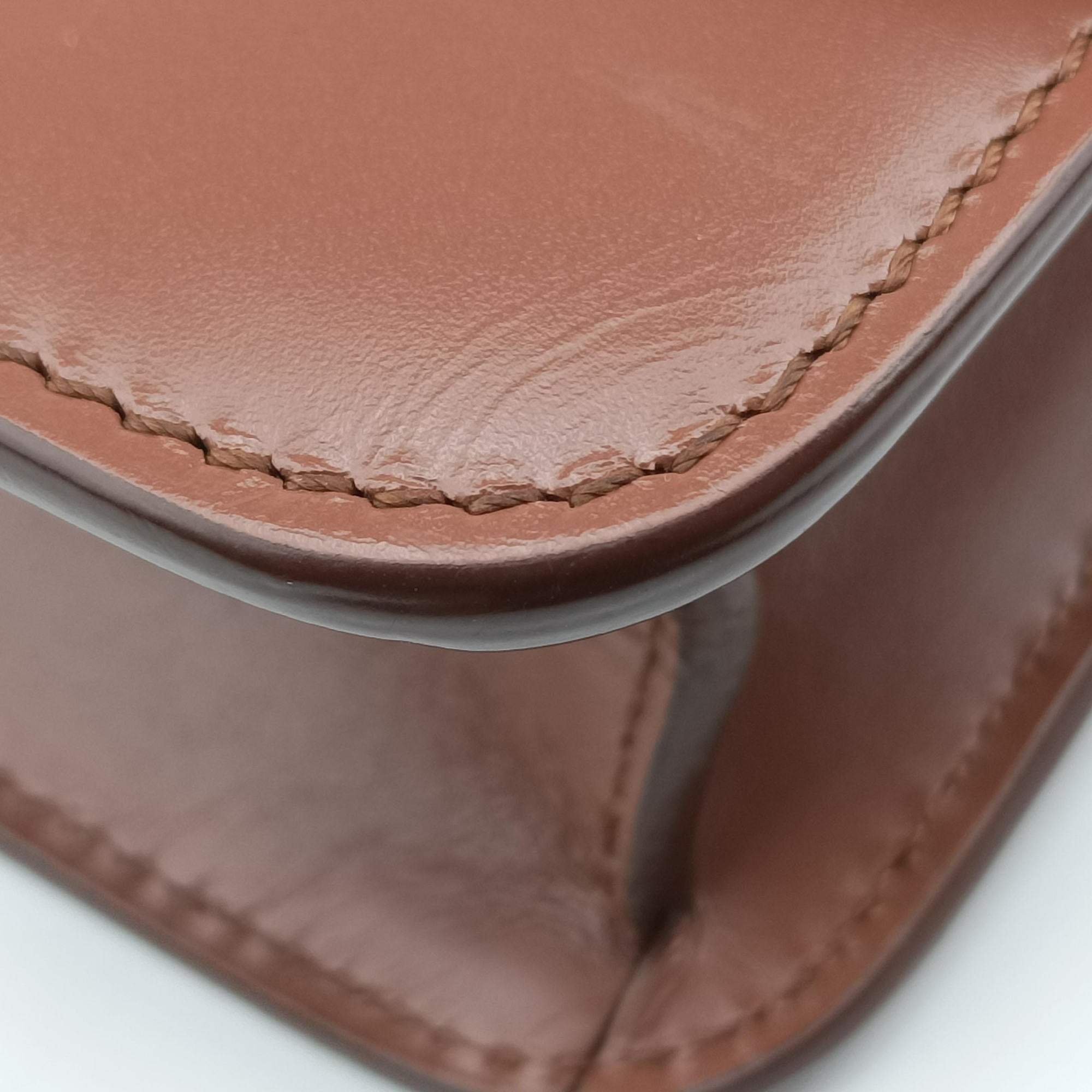 TB structured Brown Leather ITALBSRL239CALTBロゴ ブラウン レザー ITALBSRL239CAL
