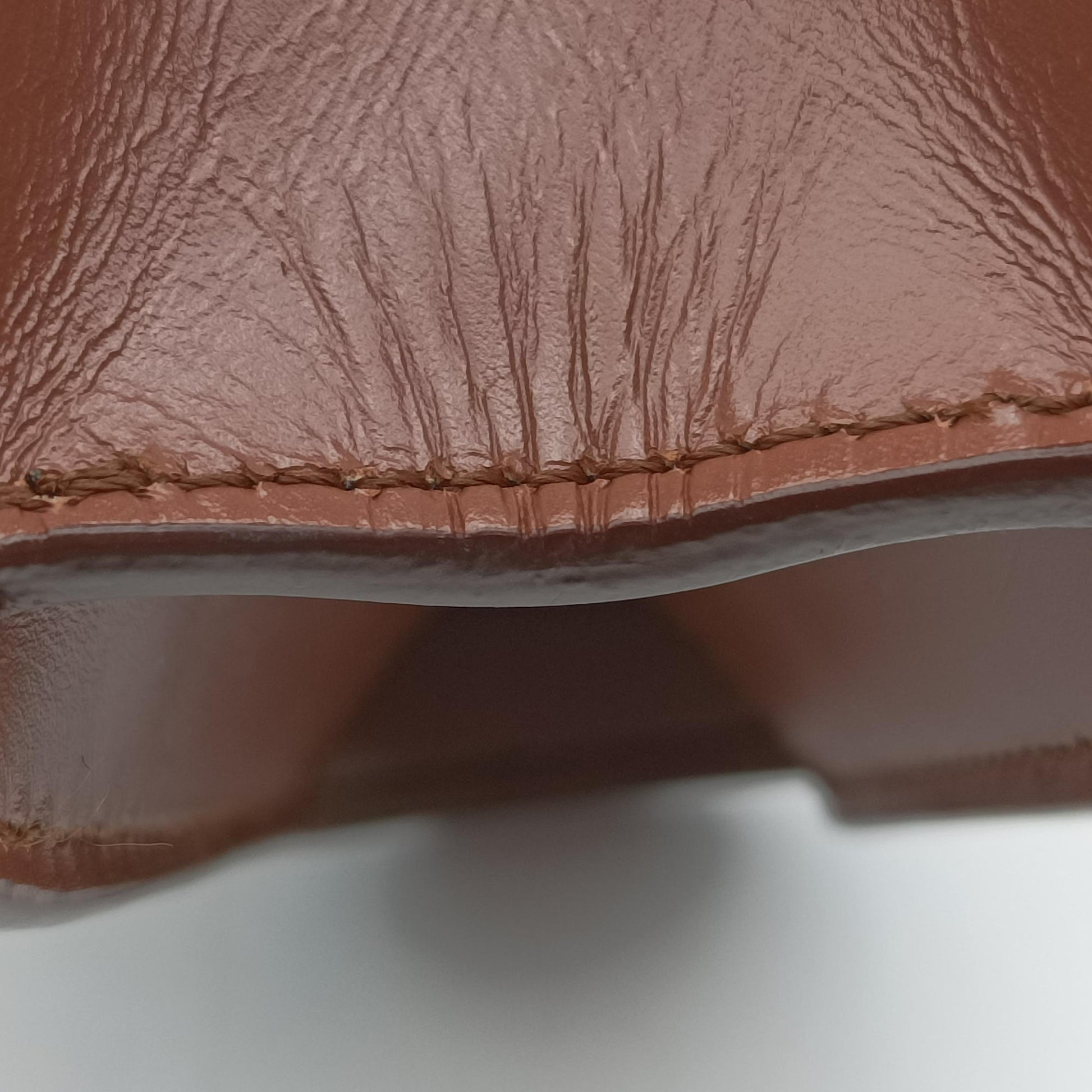 TB structured Brown Leather ITALBSRL239CALTBロゴ ブラウン レザー ITALBSRL239CAL