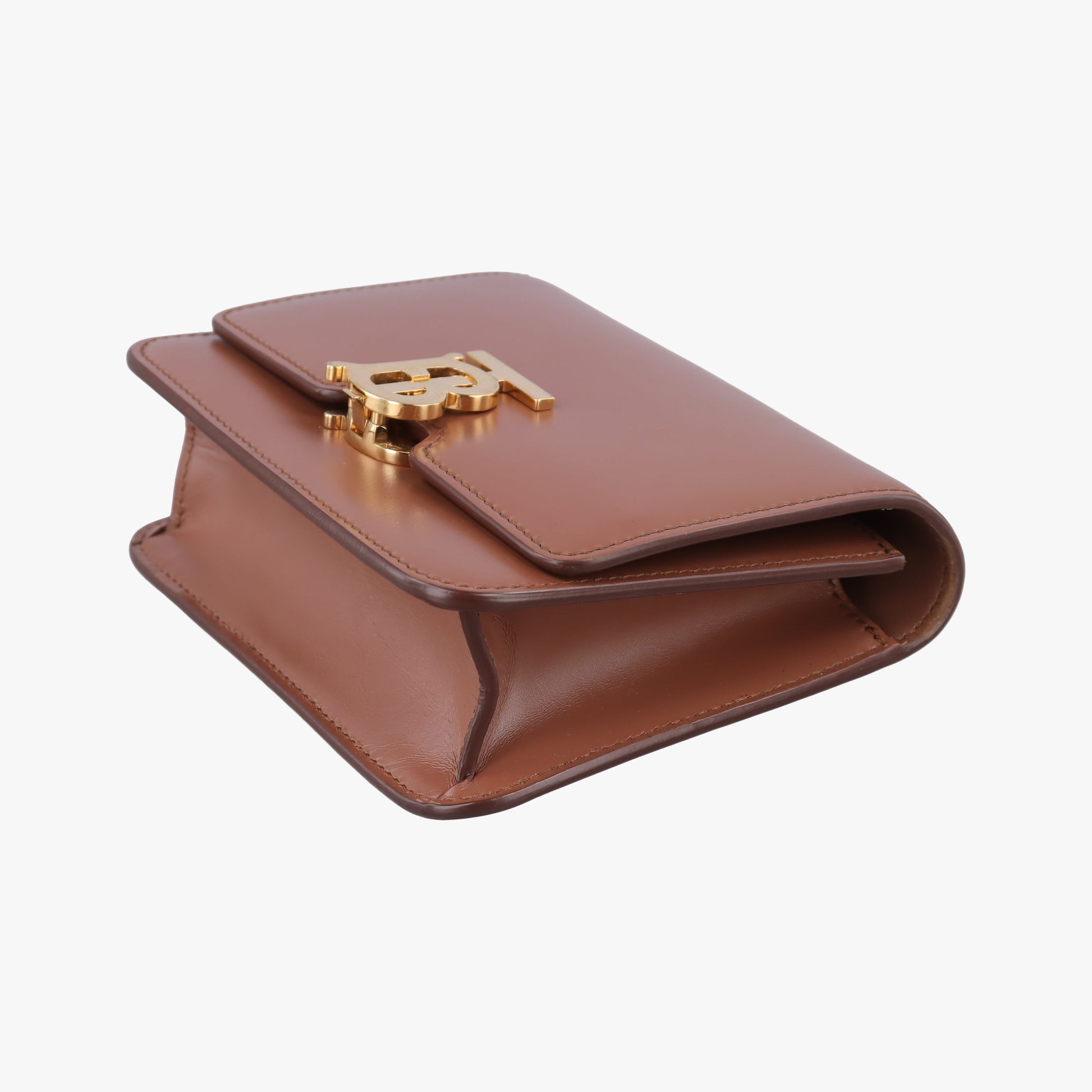 TB structured Brown Leather ITALBSRL239CALTBロゴ ブラウン レザー ITALBSRL239CAL