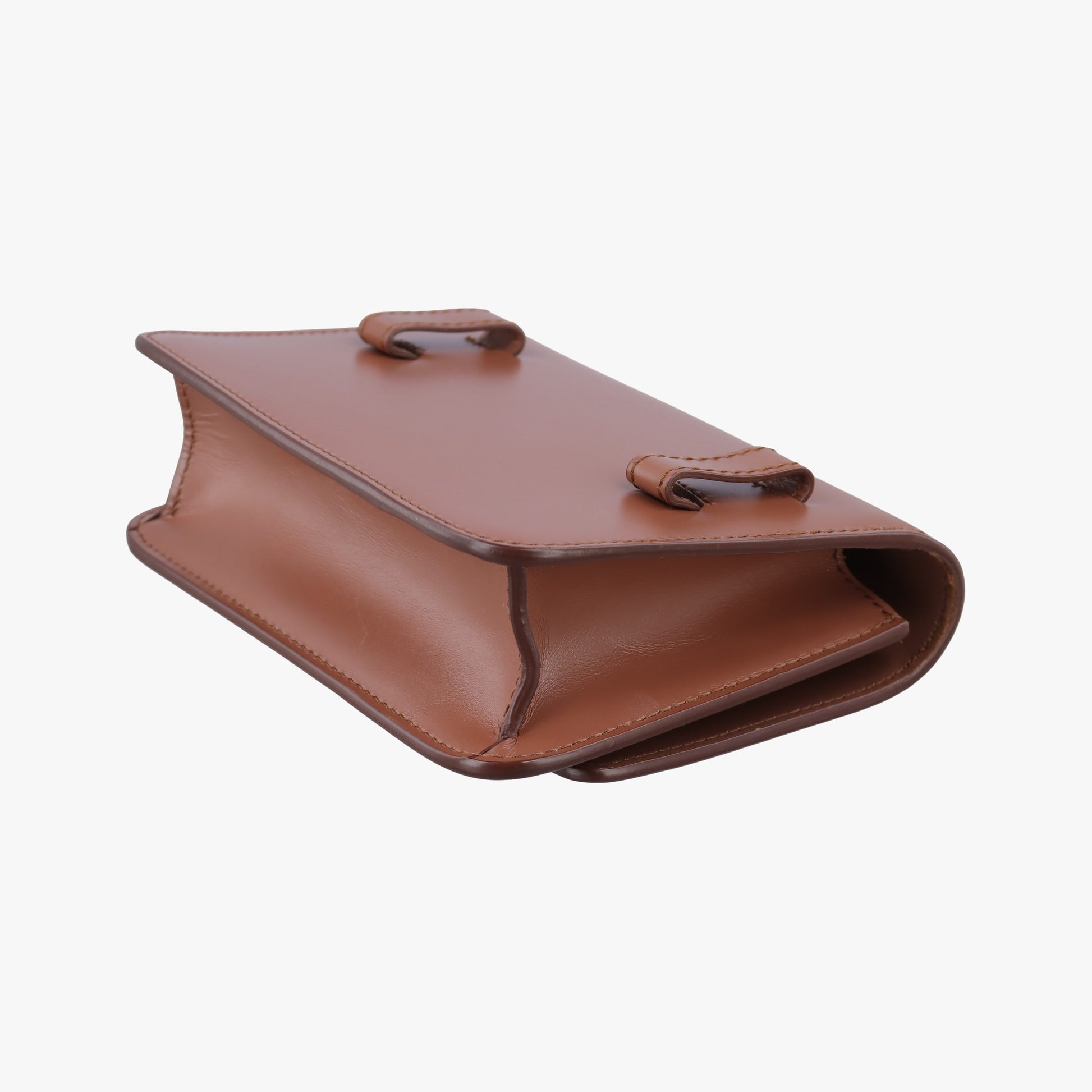TB structured Brown Leather ITALBSRL239CALTBロゴ ブラウン レザー ITALBSRL239CAL