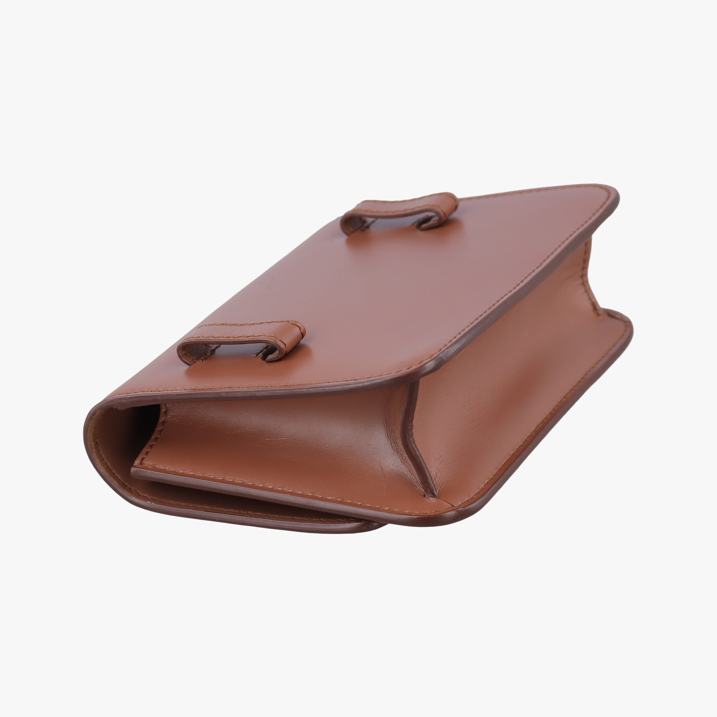 TB structured Brown Leather ITALBSRL239CALTBロゴ ブラウン レザー ITALBSRL239CAL