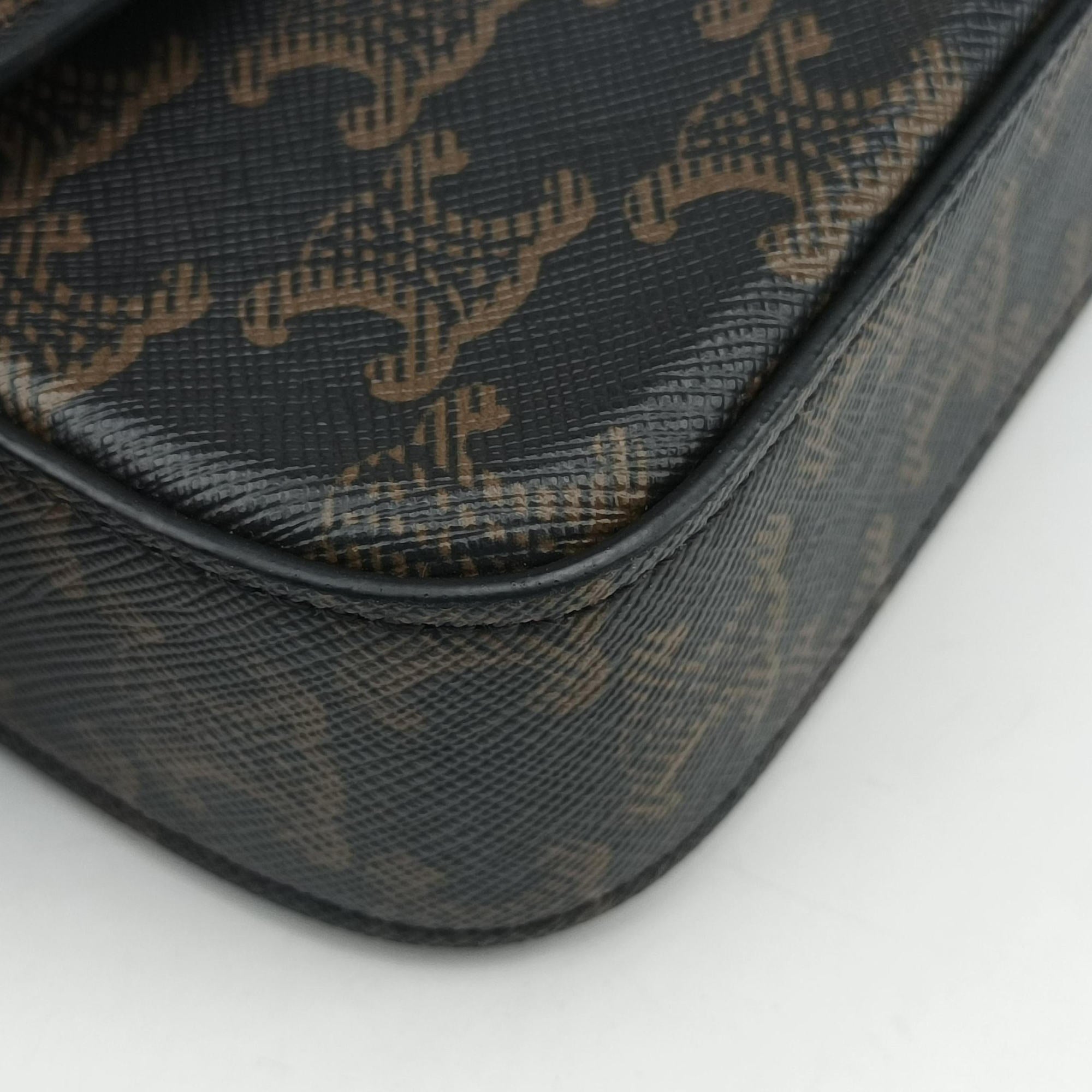 Claude Triomphe Brown PVC coated canvas W-CU-2251クロード トリオンフ ブラウン PVCコーティングキャンバス W-CU-2251