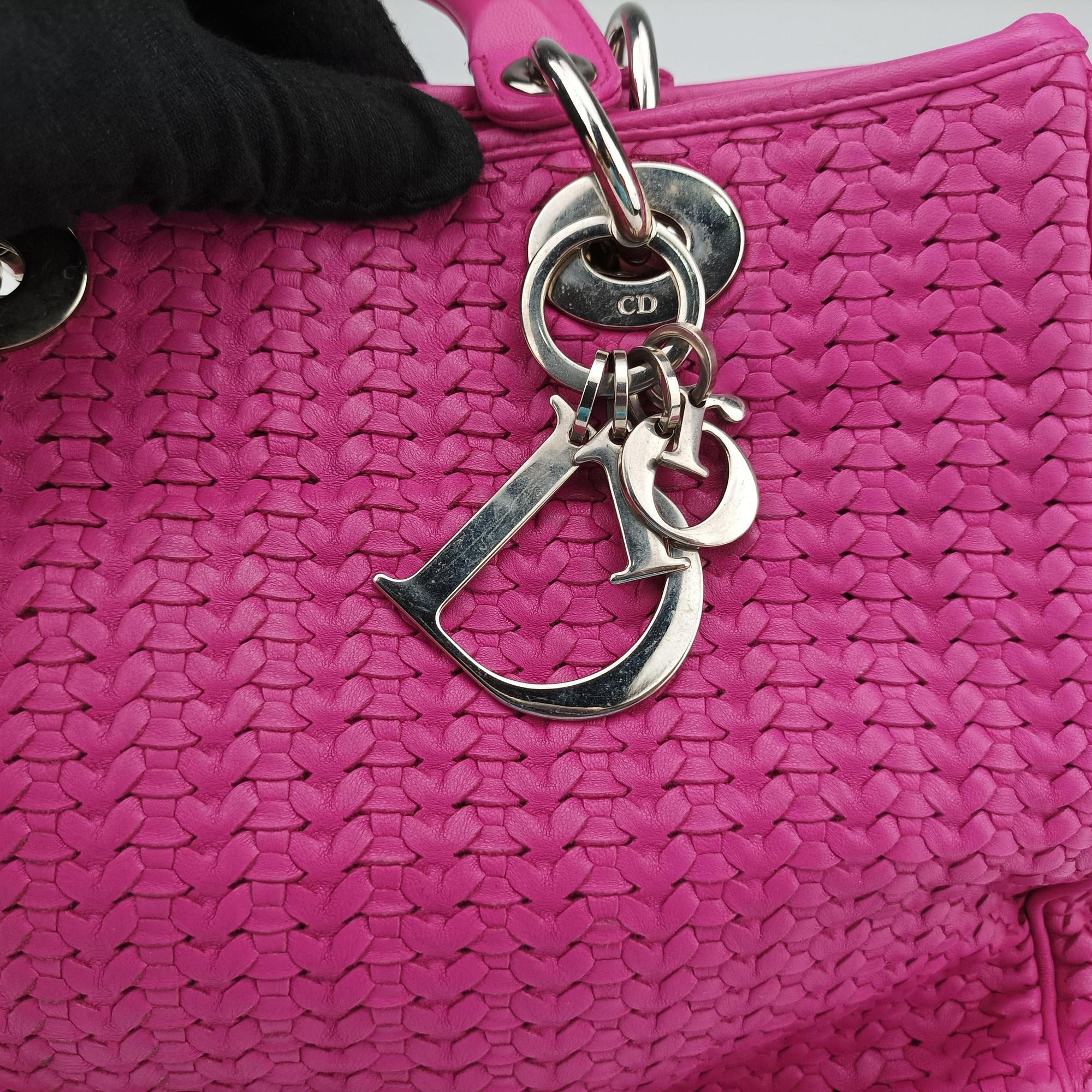 Soft Lady Dior Rose lambskin 168-BM-0068ソフト レディディオール ローズ レッド ラムスキン 168-BM-0068