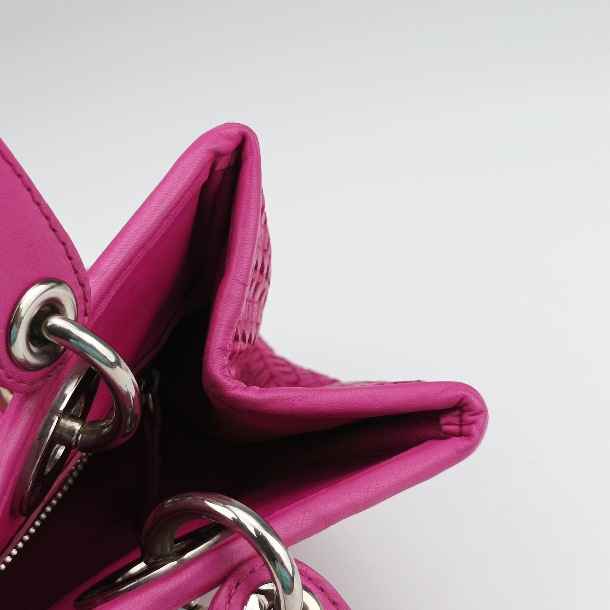 Soft Lady Dior Rose lambskin 168-BM-0068ソフト レディディオール ローズ レッド ラムスキン 168-BM-0068