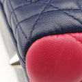Lady Dior Navy×Pink×Light Blue lambskin 11-MA-1101レディディオール ネイビー×ピンク×ライトブルー ラムスキン 11-MA-1101
