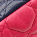 Lady Dior Navy×Pink×Light Blue lambskin 11-MA-1101レディディオール ネイビー×ピンク×ライトブルー ラムスキン 11-MA-1101