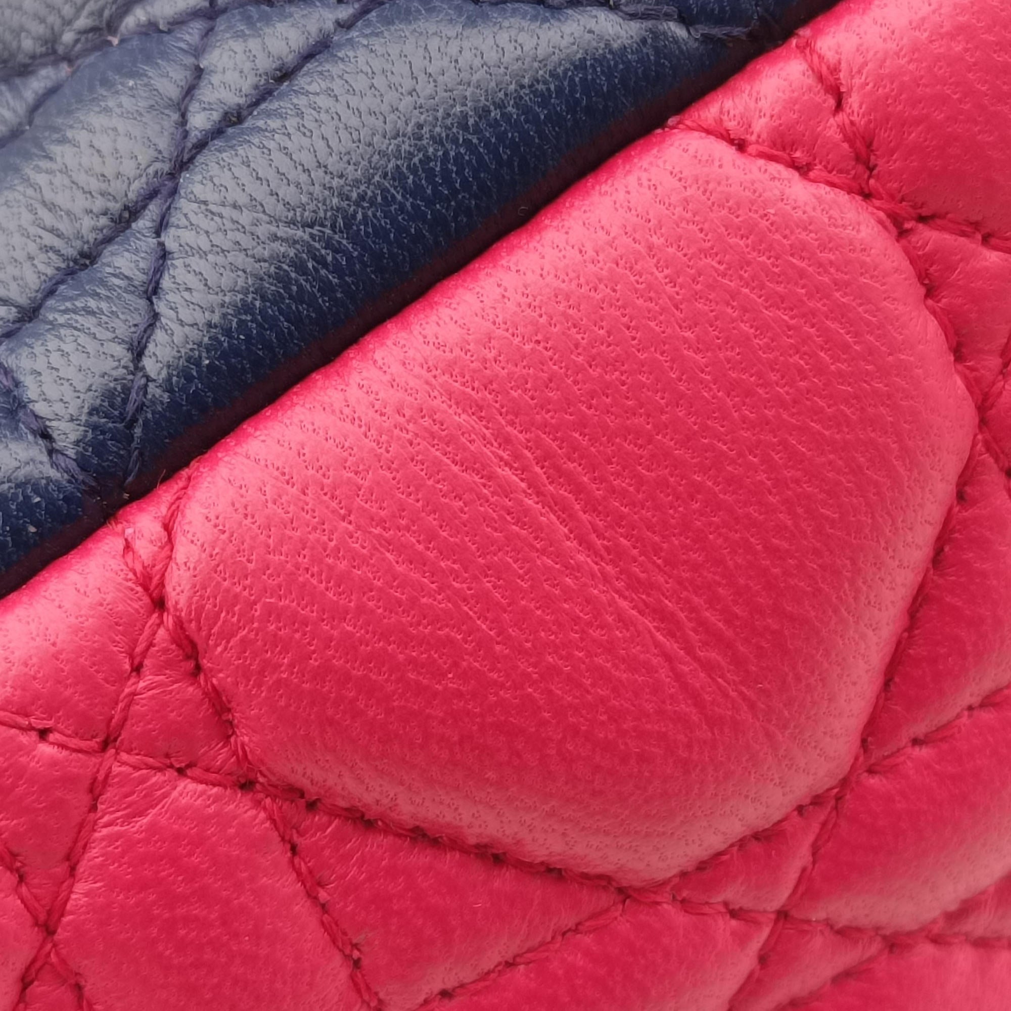 Lady Dior Navy×Pink×Light Blue lambskin 11-MA-1101レディディオール ネイビー×ピンク×ライトブルー ラムスキン 11-MA-1101