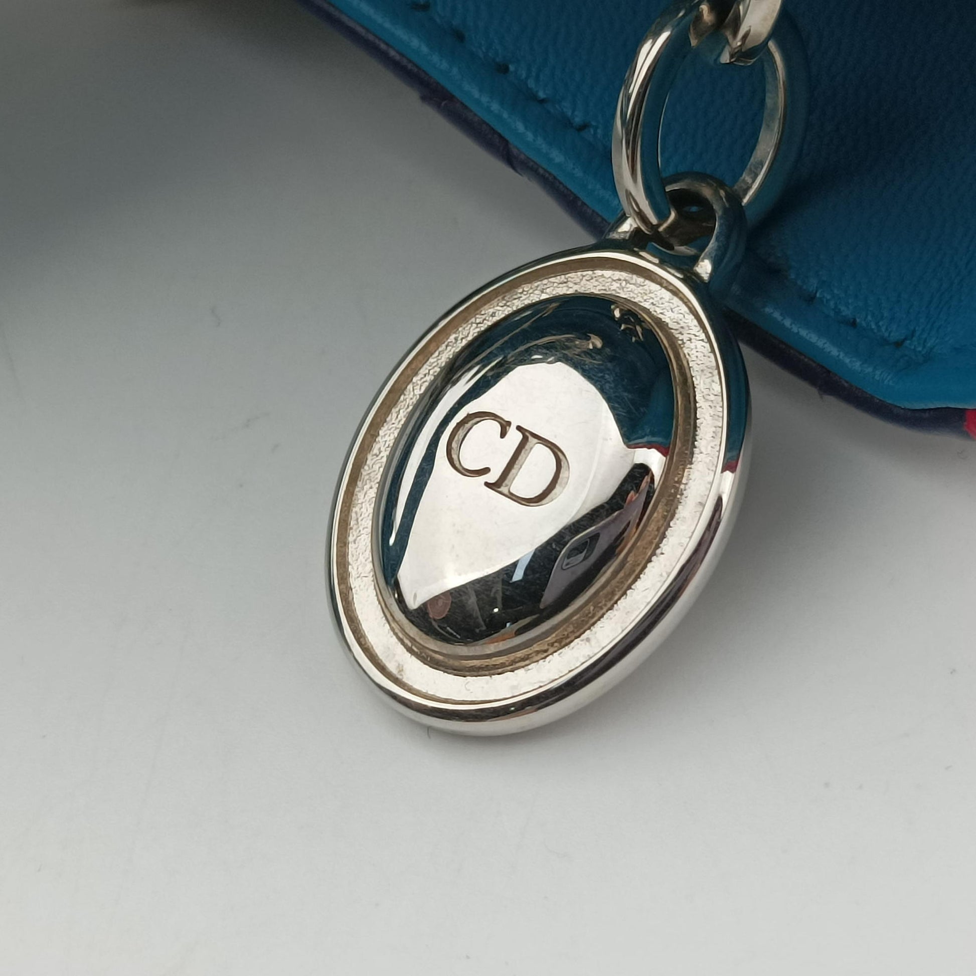 Lady Dior Navy×Pink×Light Blue lambskin 11-MA-1101レディディオール ネイビー×ピンク×ライトブルー ラムスキン 11-MA-1101