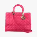 Lady Dior Rose lambskin 16-BO-0123レディディオール ローズ レッド ラムスキン 16-BO-0123