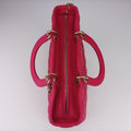 Lady Dior Rose lambskin 16-BO-0123レディディオール ローズ レッド ラムスキン 16-BO-0123