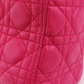 Lady Dior Rose lambskin 16-BO-0123レディディオール ローズ レッド ラムスキン 16-BO-0123