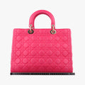 Lady Dior Rose lambskin 16-BO-0123レディディオール ローズ レッド ラムスキン 16-BO-0123