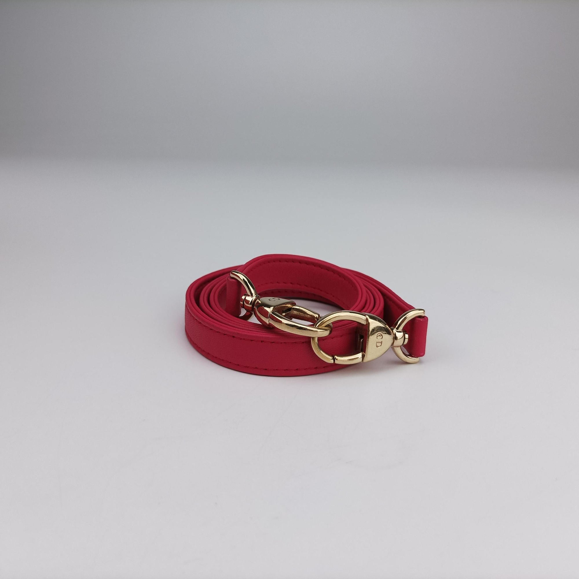 Lady Dior Rose lambskin 16-BO-0123レディディオール ローズ レッド ラムスキン 16-BO-0123