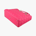 Lady Dior Rose lambskin 16-BO-0123レディディオール ローズ レッド ラムスキン 16-BO-0123