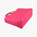 Lady Dior Rose lambskin 16-BO-0123レディディオール ローズ レッド ラムスキン 16-BO-0123