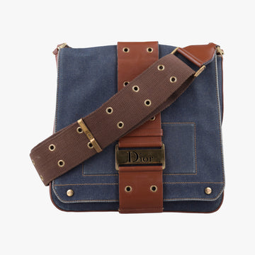Street Chic Brown×blue canvasxleather BM-0072ストリートシック ブラウン×ブルー キャンバスxレザー BM-0072