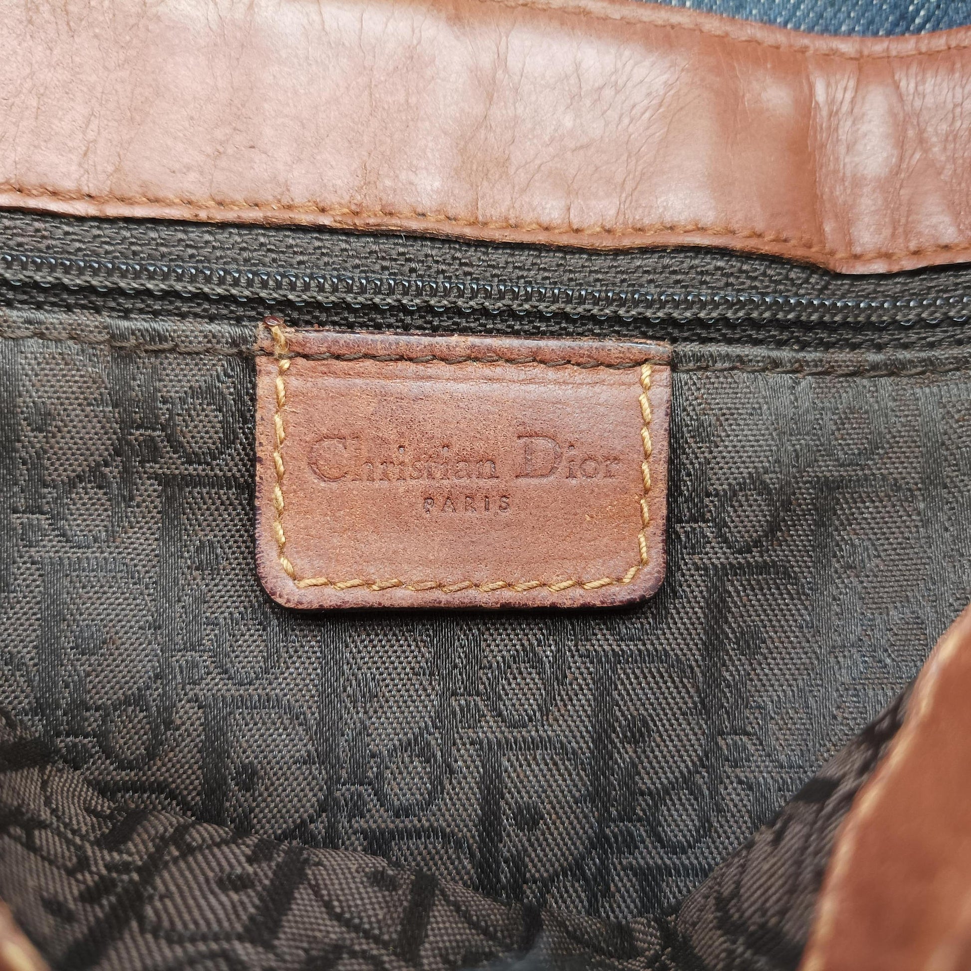 Street Chic Brown×blue canvasxleather BM-0072ストリートシック ブラウン×ブルー キャンバスxレザー BM-0072