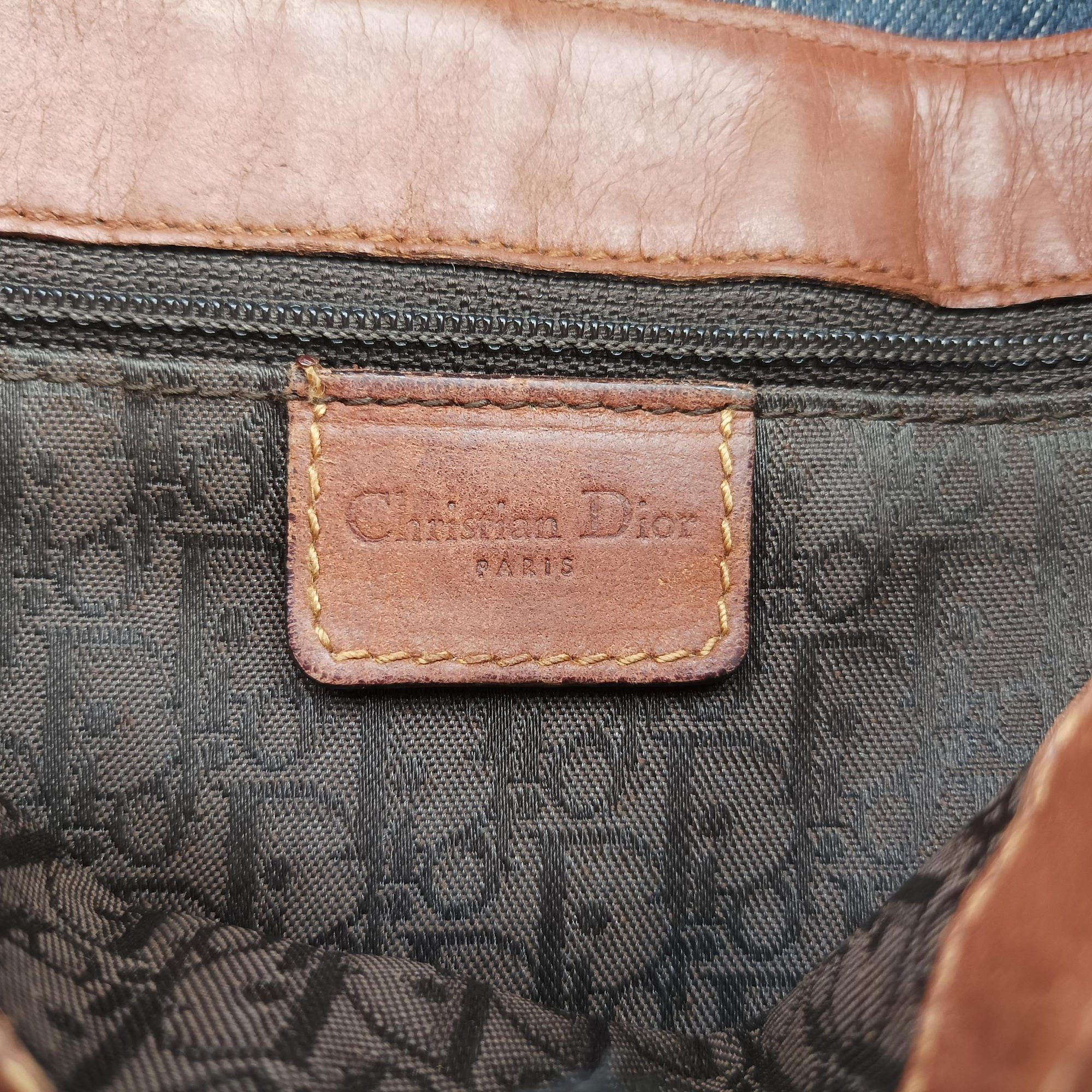 Street Chic Brown×blue canvasxleather BM-0072ストリートシック ブラウン×ブルー キャンバスxレザー BM-0072